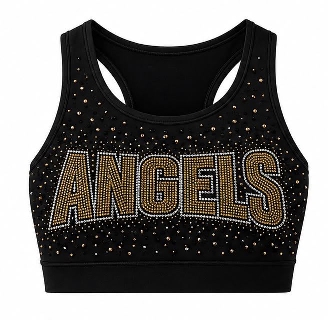 Angels Cheerleading Crop Top (Adult)