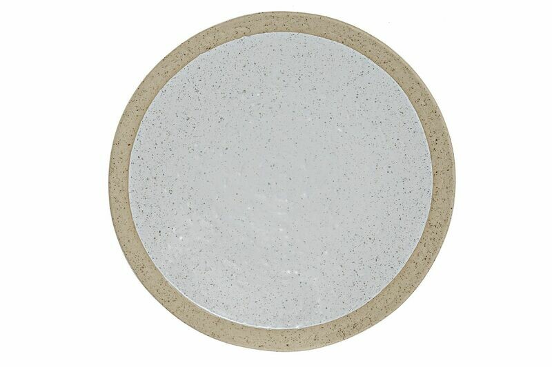 PLATO L GRES MATE BLANCO