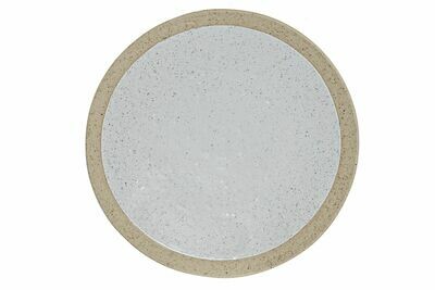 PLATO L GRES MATE BLANCO