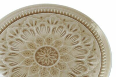 PLATO M GRES MANDALA CREMA