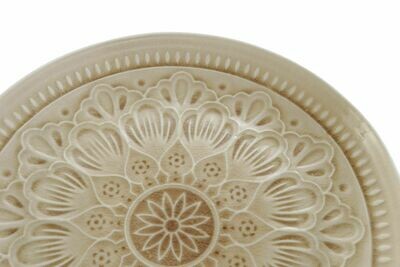 PLATO L GRES MANDALA CREMA