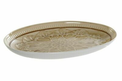BANDEJA GRES MANDALA CREMA