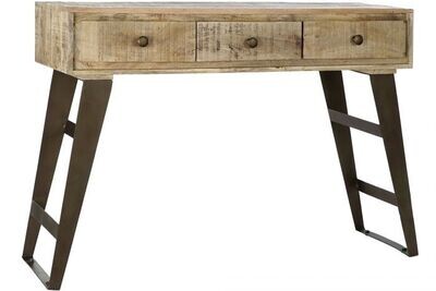 CONSOLA MANGO METAL NATURAL