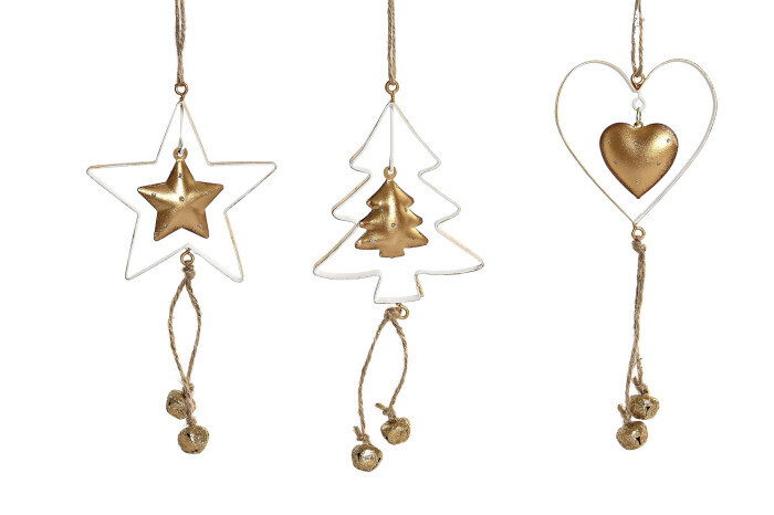 DECORACIÓN COLGANTE METAL NAVIDAD