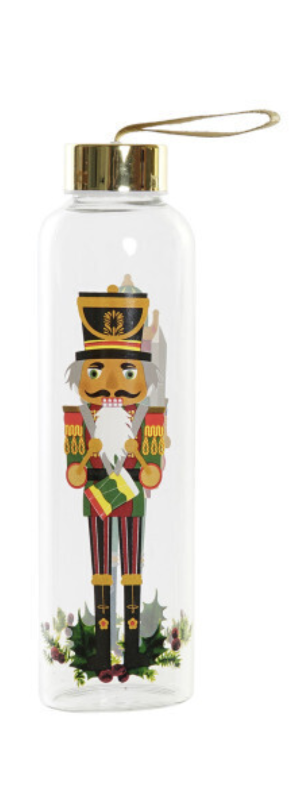 BOTELLA CASCANUECES CRISTAL, DIBUJO: INDIVIDUAL