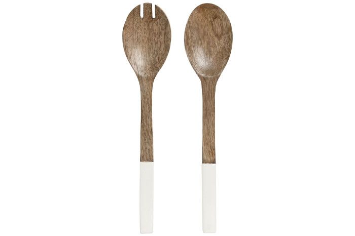 SET UTENSILIOS MANGO BLANCO