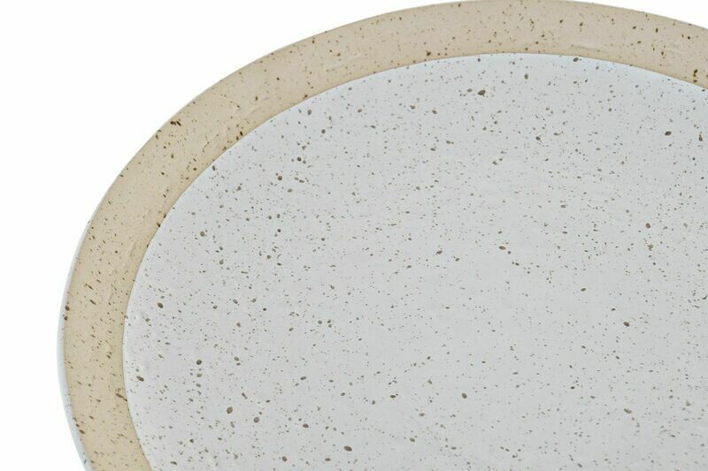 PLATO S GRES MATE BLANCO