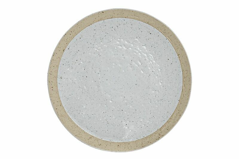 PLATO S GRES MATE BLANCO