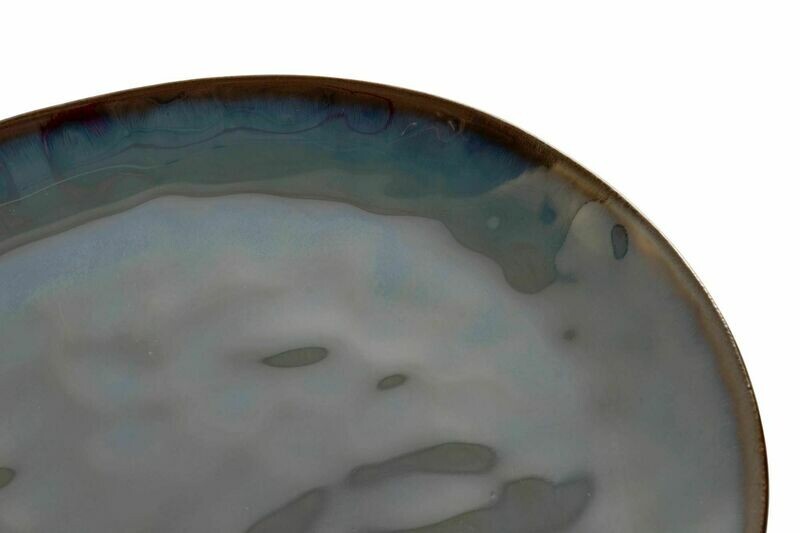 PLATO M GRES AZUL MARINO