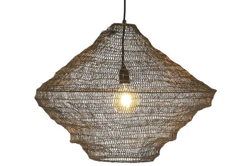 LÁMPARA MALLA ROMBO