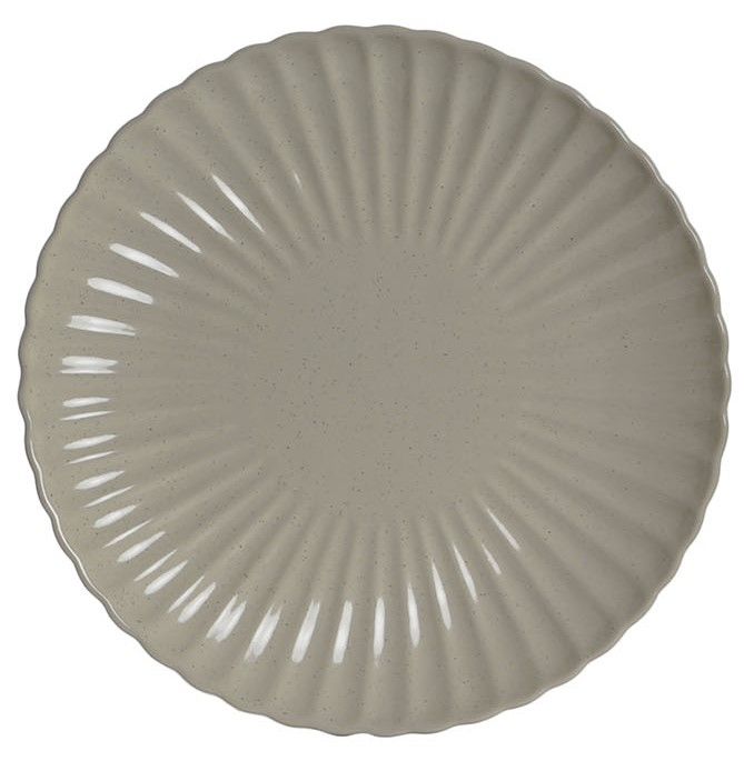 VAJILLA JASPE, TAMAÑO: LLANO, COLOR: BEIGE