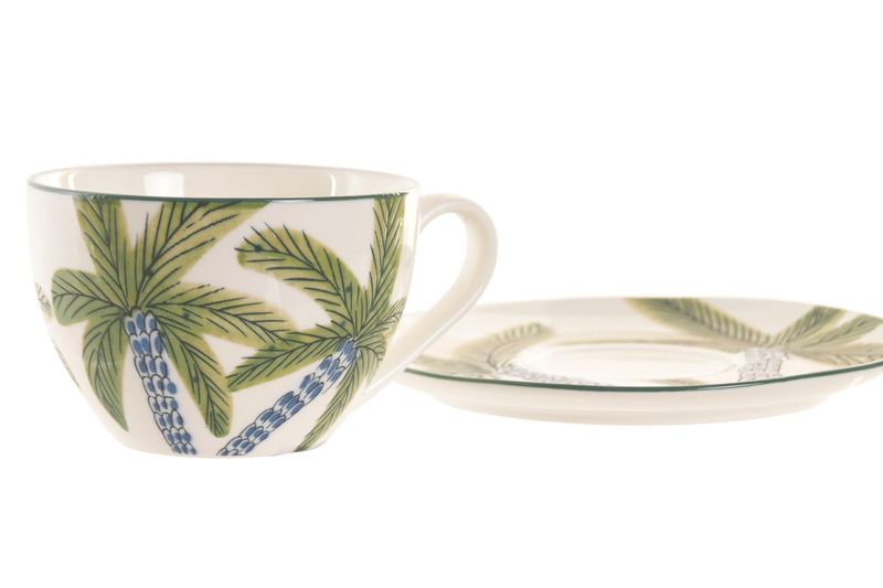 SET TAZA PALM BLUE