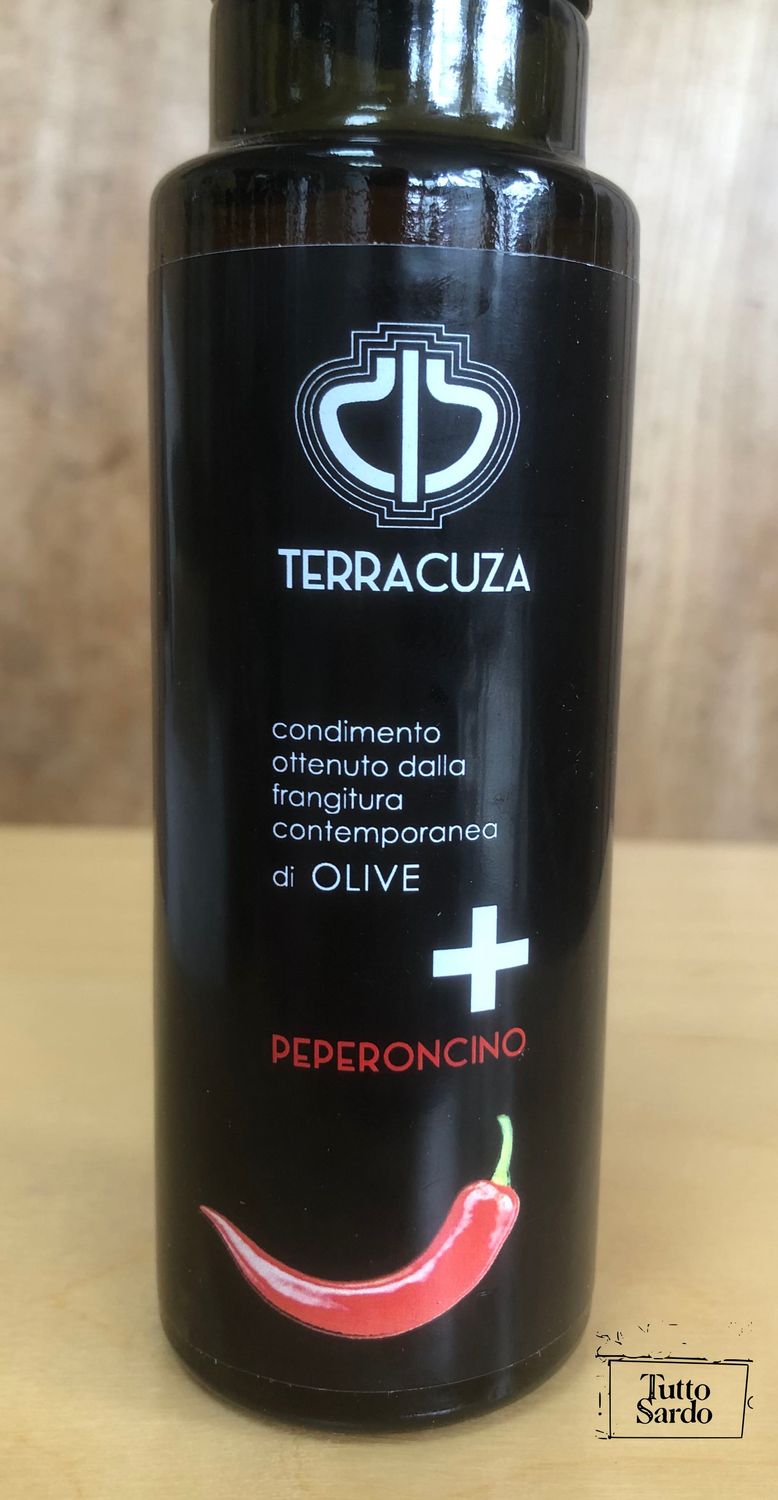 Huile d'olive extra vierge aromatisée Terracuza poivrons  250 Ml