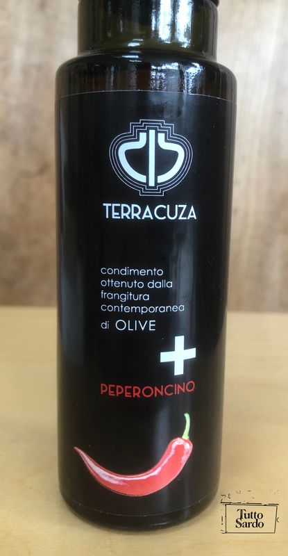 Huile d'olive extra vierge aromatisée Terracuza poivrons  250 Ml