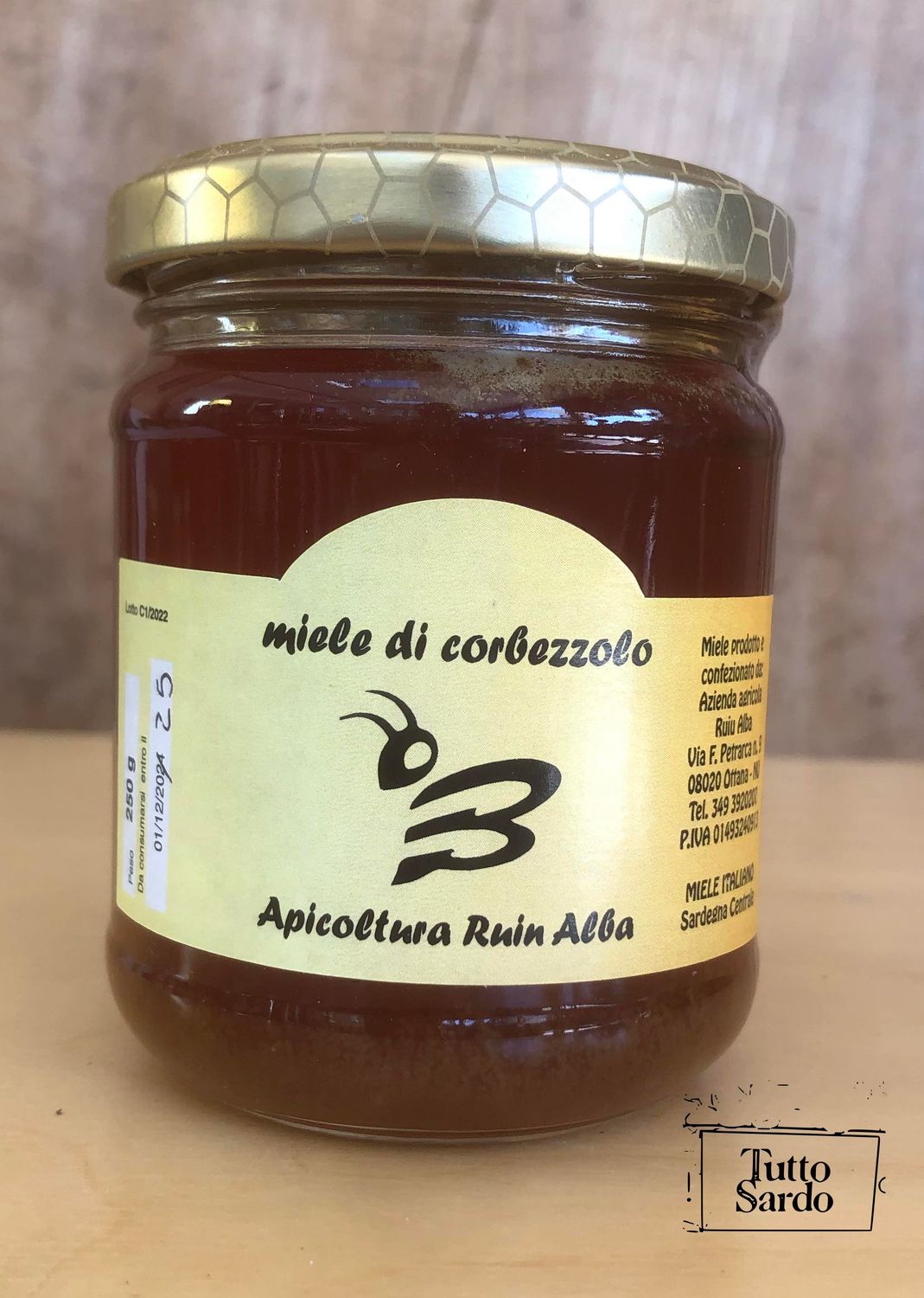 Miel d'arbousier Alba Ruiu 250 Gr