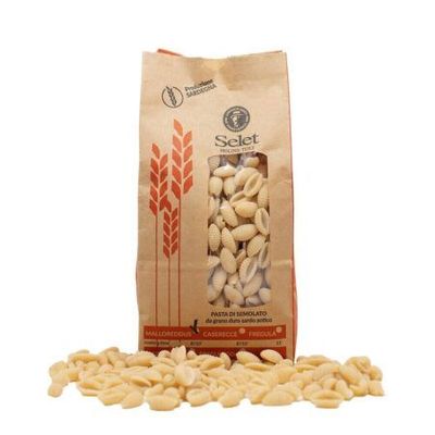 Pâtes sardes traditionnelles Maloreddos (Gnochetti sardi) Artisanales 100% Blé ancien Cappelli Sardo pauvres en Gluten 2X500Gr