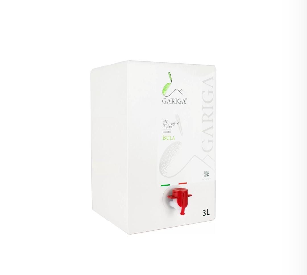 Huile d'Olive Isula Gariga de Sardaigne Ottana Bag In Box 5 litres
