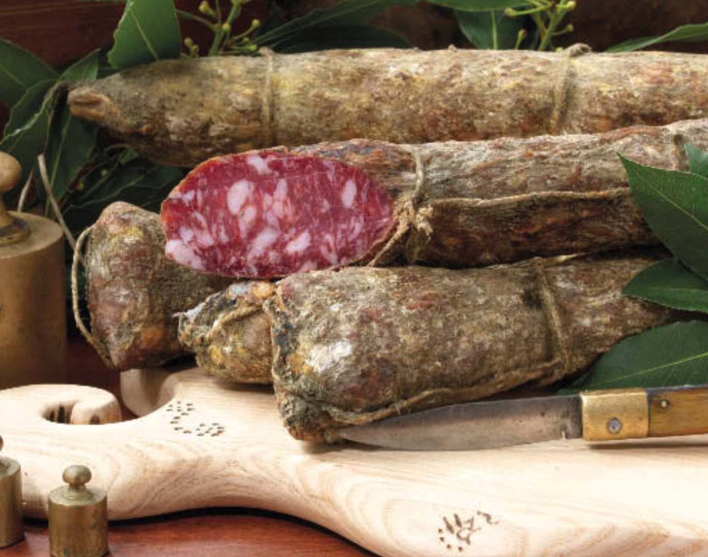 Saucisson sarde Salame sardo demi sous vide