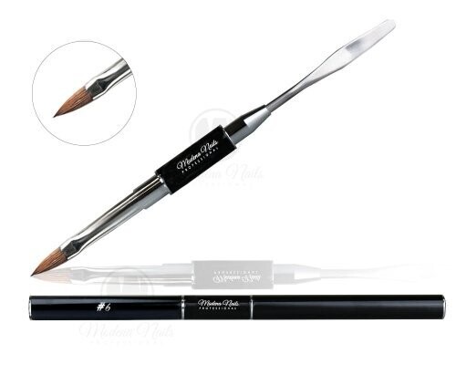 Hard Shape 2in1 Nail Brush #6 Kolinsky