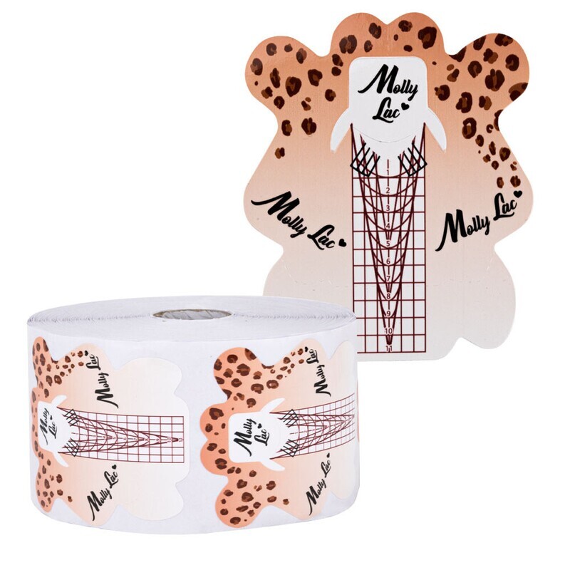 MollyLac leopard nail form 500 pcs