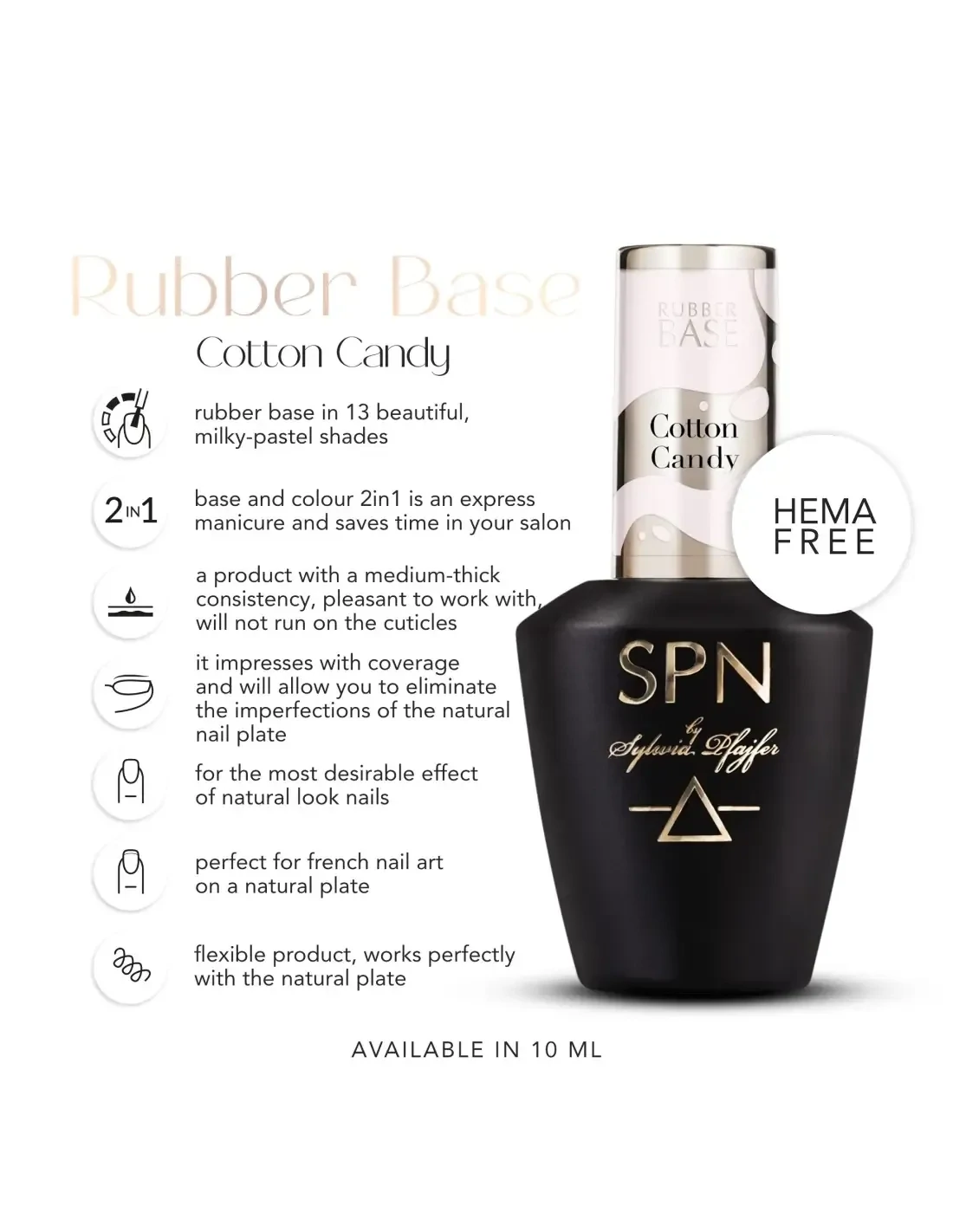 Rubber Base COLOR & GO! Cotton Candy 10ml
