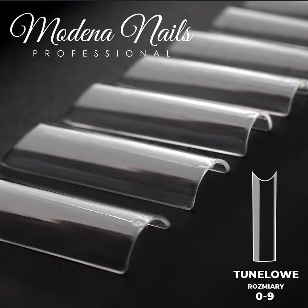 Exclusive TUNNEL nail tips clear - 400 pieces