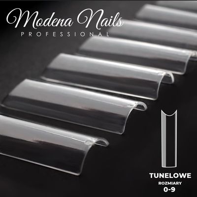Exclusive TUNNEL nail tips clear - 400 pieces
