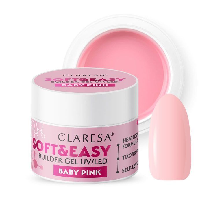 Claresa SOFT&EASY Builder Gel BABY PINK 12g,45g,90g