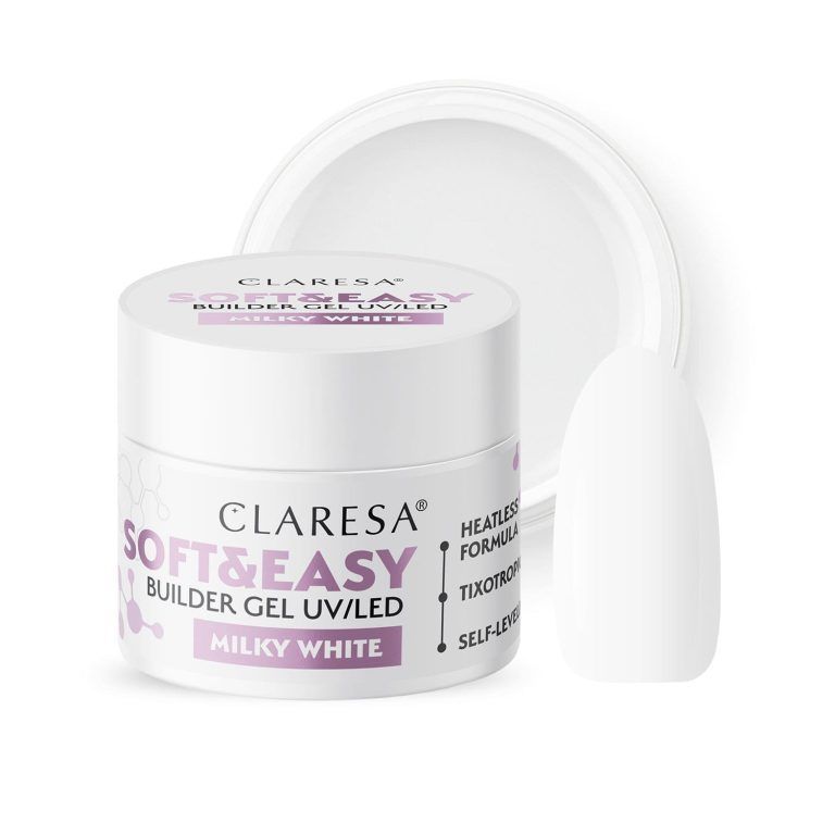 Claresa SOFT&EASY Builder Gel MILKY WHITE 12g,45g,90g