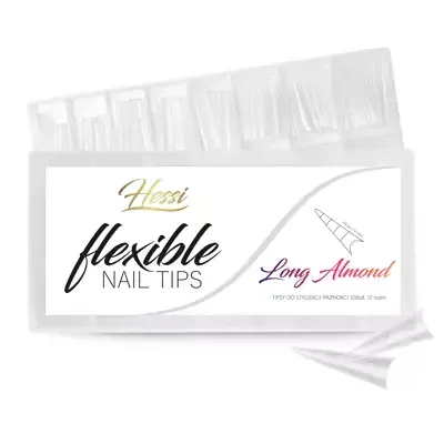 HESSI Tunnel Nail Tips- Long Almond 320pcs