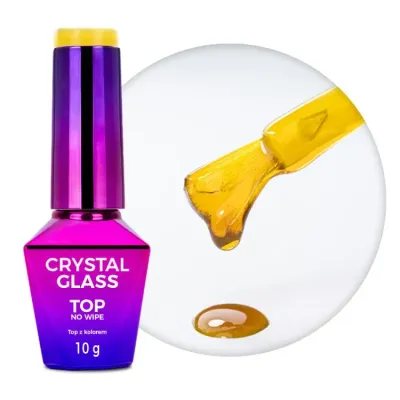 top no wipe Crystal Glass Molly Nails Yellow