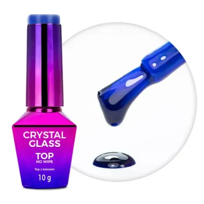 top no wipe Crystal Glass Molly Nails Blue top no wipe Crystal Glass Molly Nails Blue