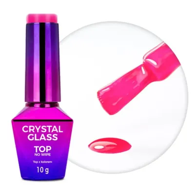 top no wipe Crystal Glass Molly Nails Pink