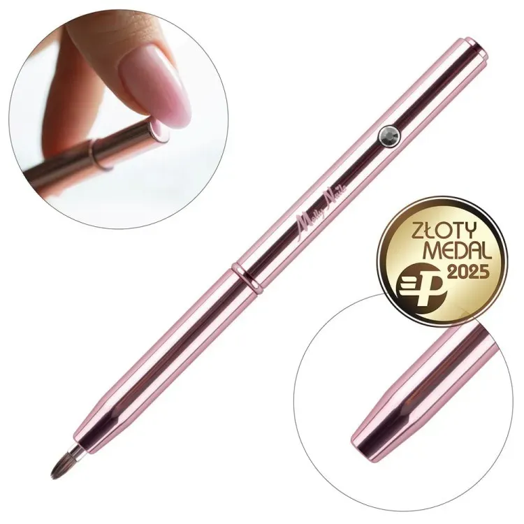 Oval Pro Gel Automatic Brush Rose Gold – Molly Nails, No. 4