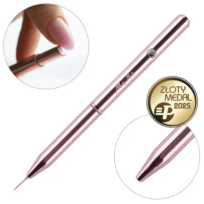 Automatic Liner Long Pro Art Brush – Rose Gold, Molly Nails, 11 mm Automatic Liner Long Pro Art Brush – Rose Gold, Molly Nails, 11 mm