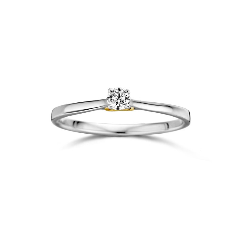 Bague or 18 carats + diamants