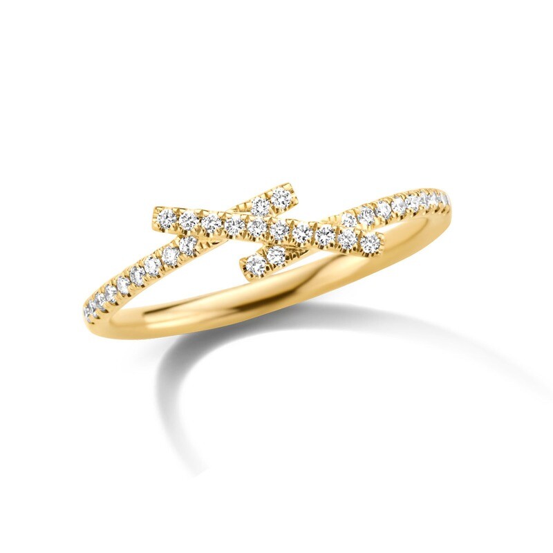 Bague or 18 carats + diamants