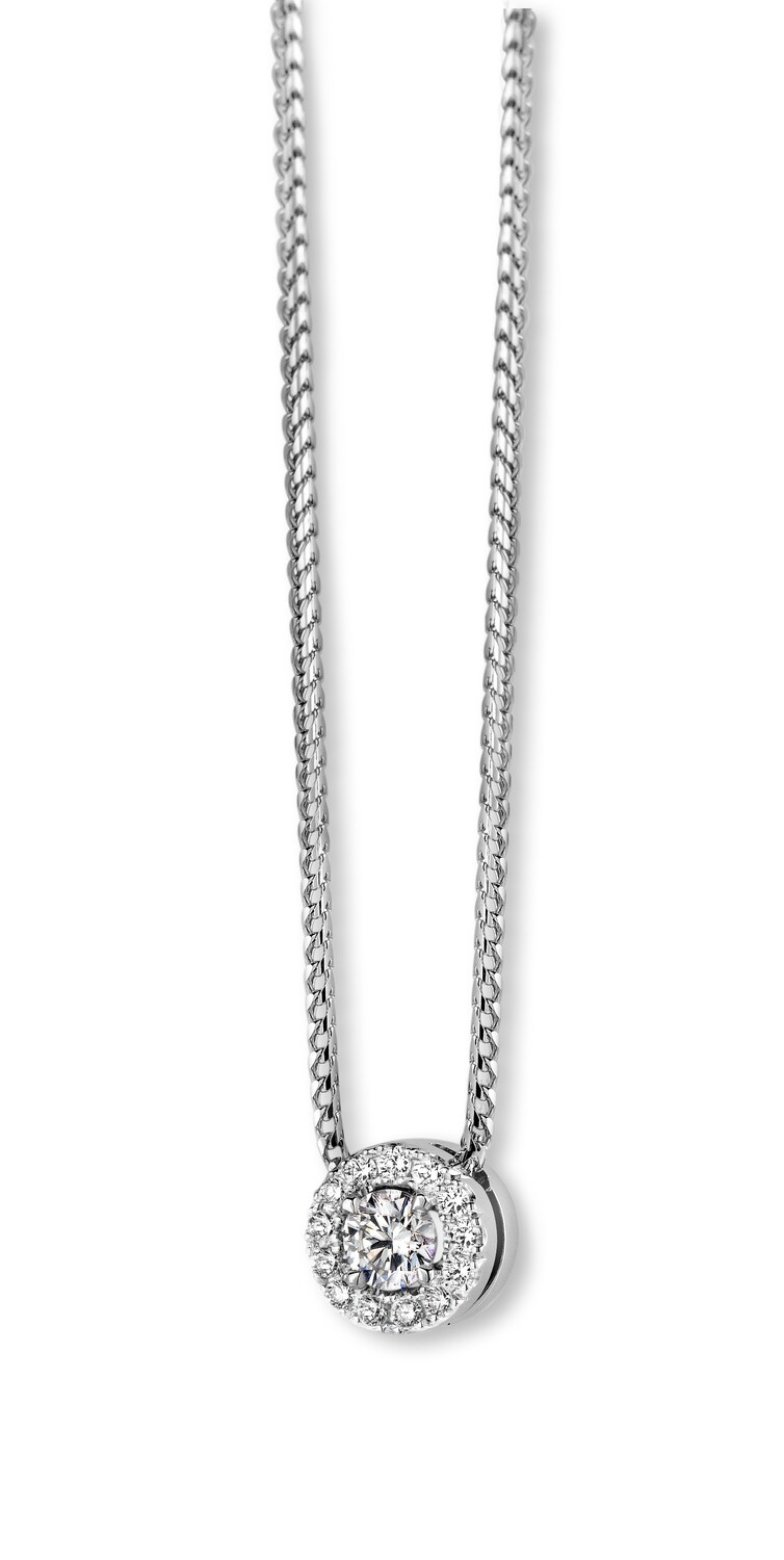 Collier or 18 carats + diamants