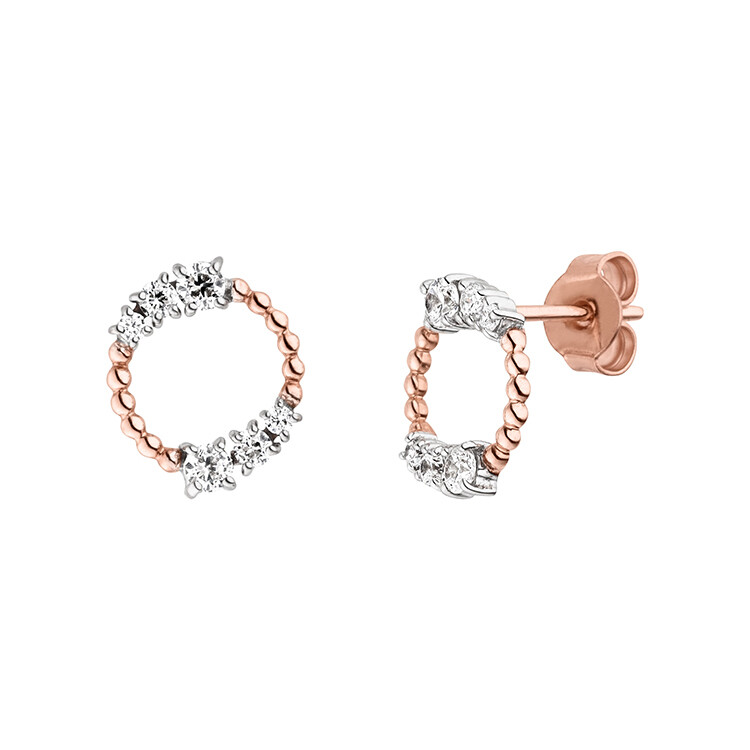 Boucles d&#39;oreilles argent plaqué Viventy