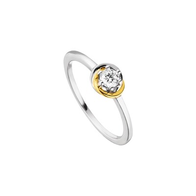 Bague argent et zirconium Viventy