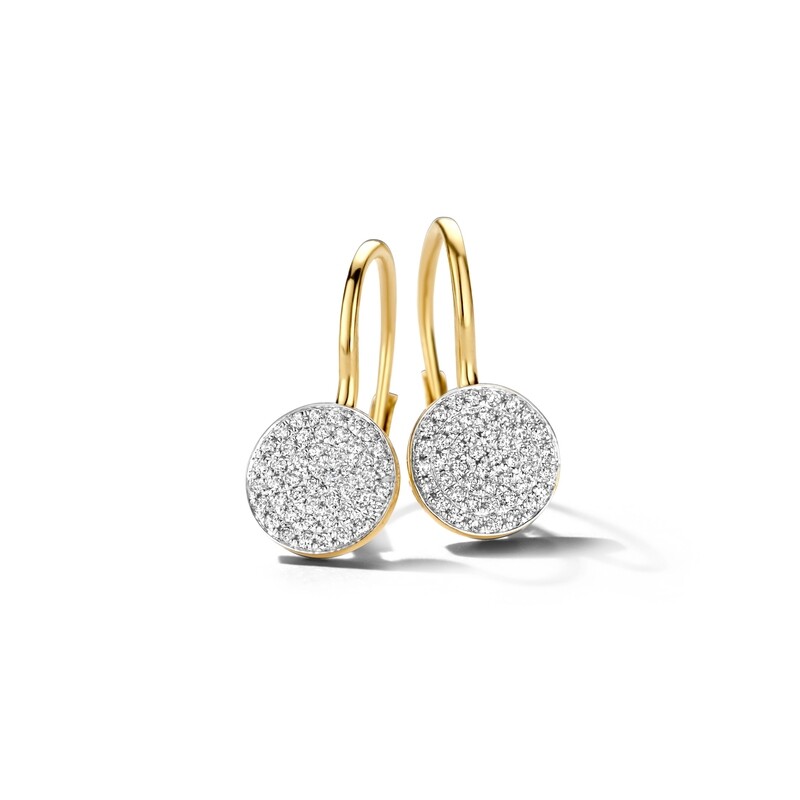 Boucles d&#39;oreilles or et diamants