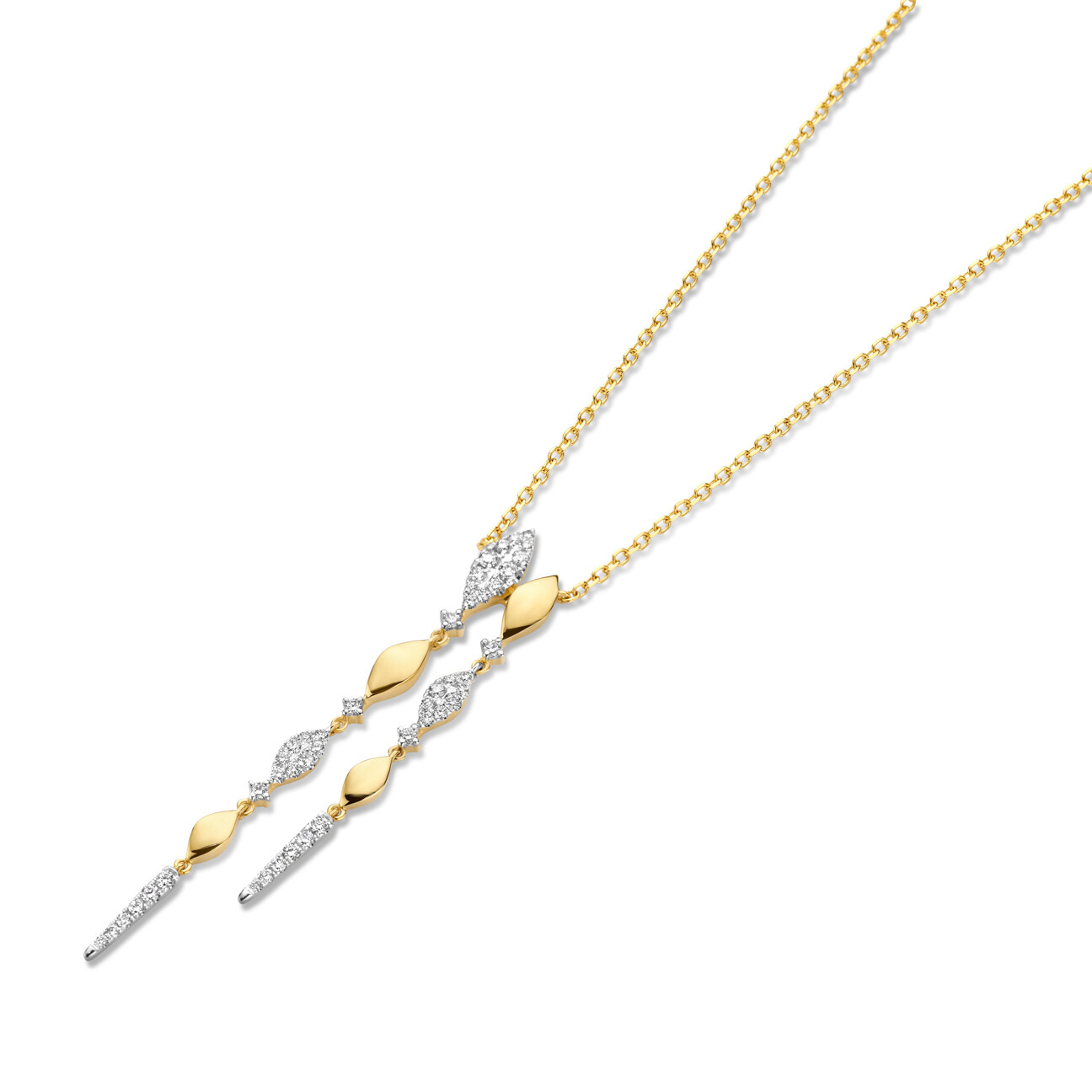 Collier or et diamants