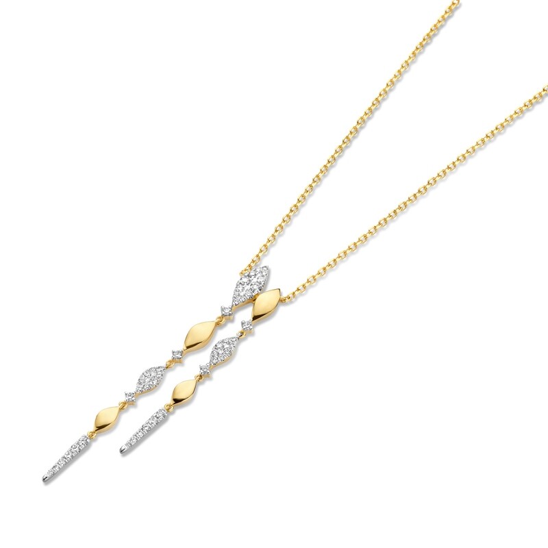 Collier or et diamants