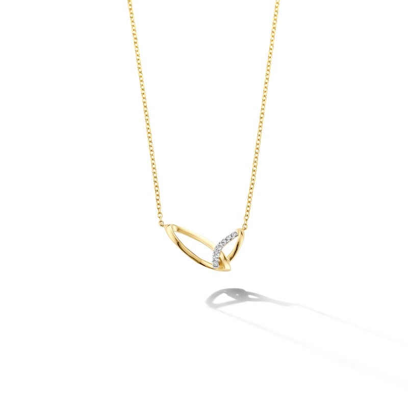 Collier or et diamants
