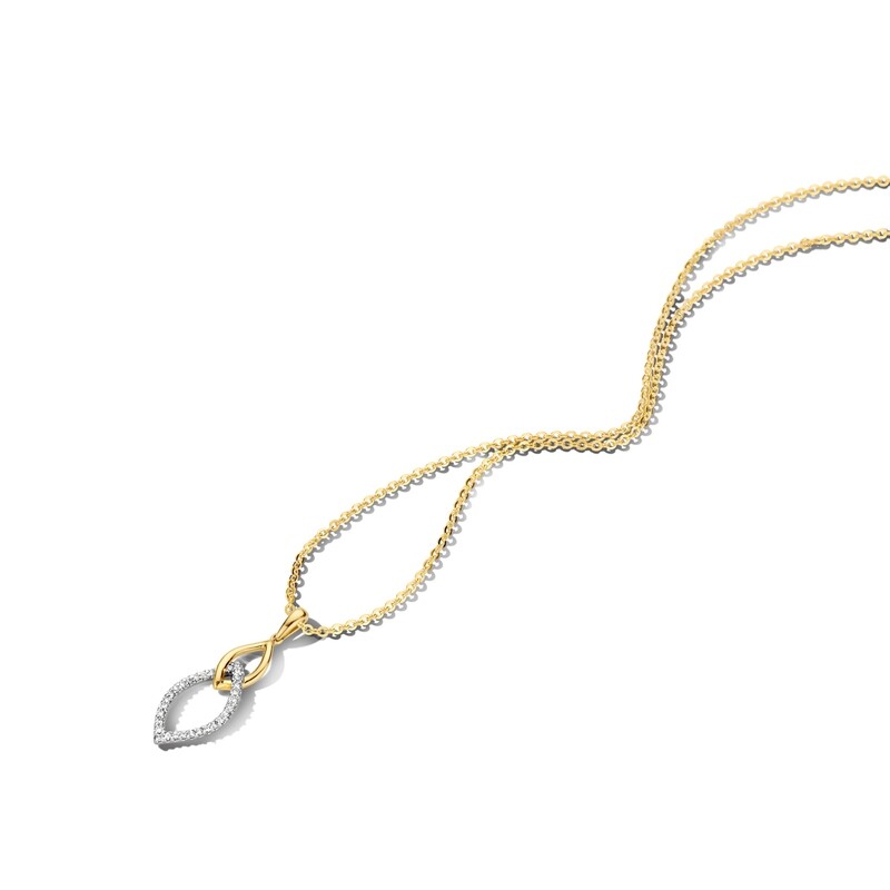 Collier or et diamants