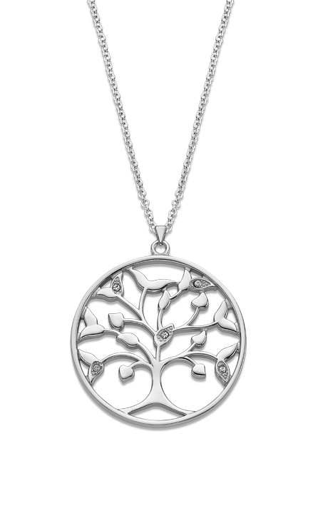 Collier acier Lotus