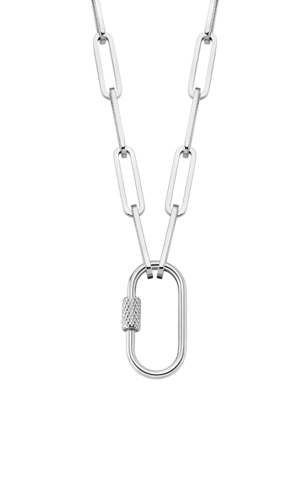Collier acier Lotus