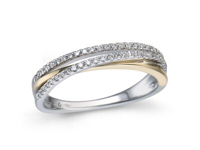 Bague or et diamants