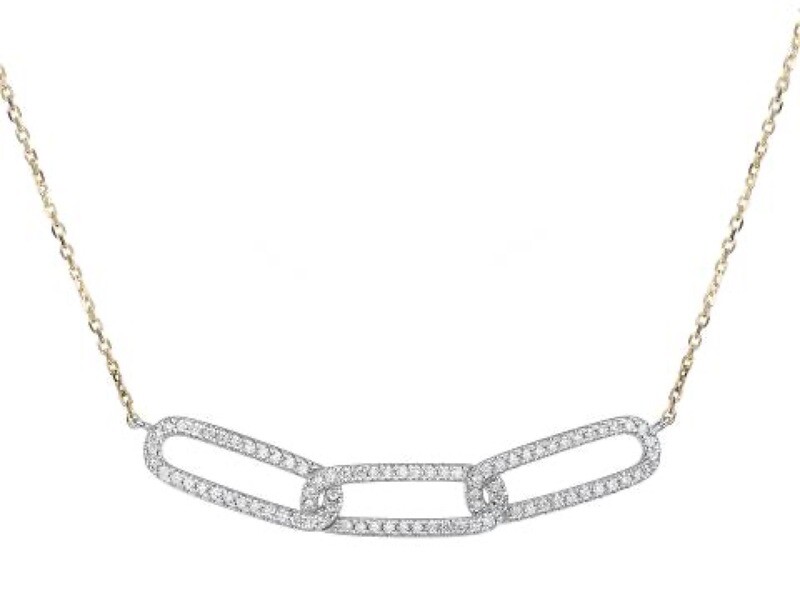 Collier or et diamants