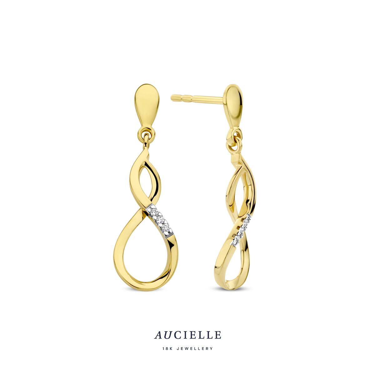 Boucles d&#39;oreilles or 18 carats